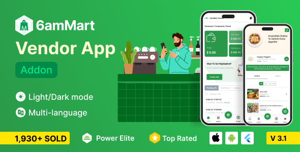 6amMart – Vendor App 3.1