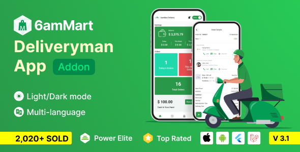 6amMart – Delivery Man App 3.1