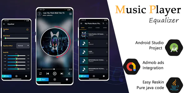 Music player  Video player – Equalizer with Admob Ads Integration