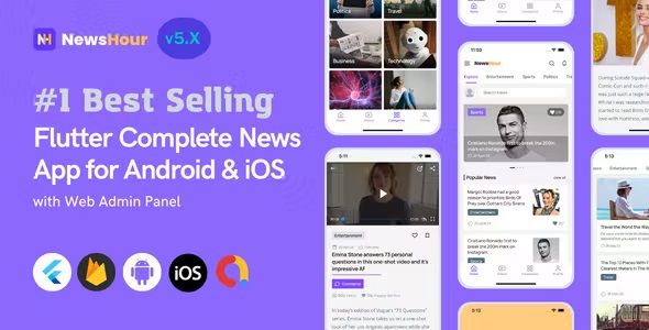 News Hour – Flutter News App for Android & iOS with Admin Panel 6.0.2