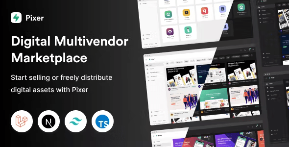 Pixer – React Laravel Ecommerce Multivendor Digital Marketplace 6.8.0