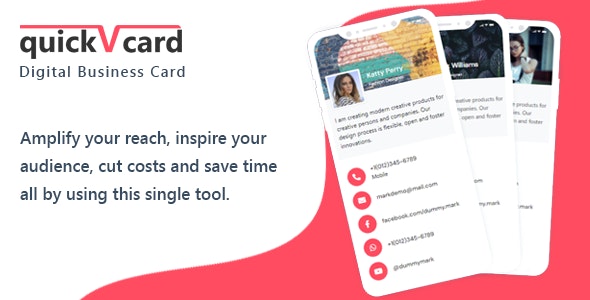Quick vCard Pro – SaaS Digital Business Card Maker – Laravel CMS 1.3