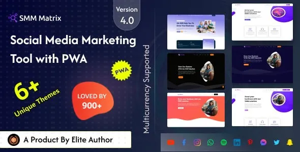 SMM Matrix – Social Media Marketing Panel with PWA 4.2
