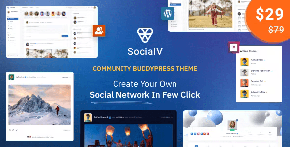 SocialV – Social Network and Community BuddyPress Theme 2.0.17