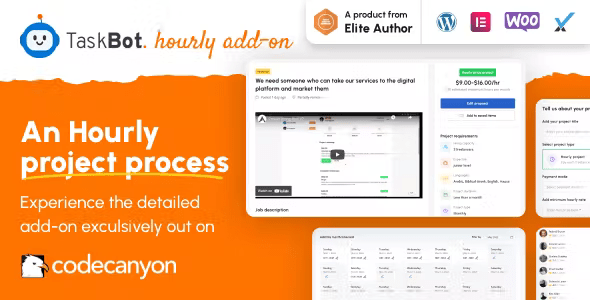 Taskbot addon – An Hourly Project Posting Extension 1.6