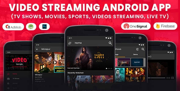 Video Streaming Android App (TV Shows, Movies, Sports, Videos Streaming, Live TV) 1.7