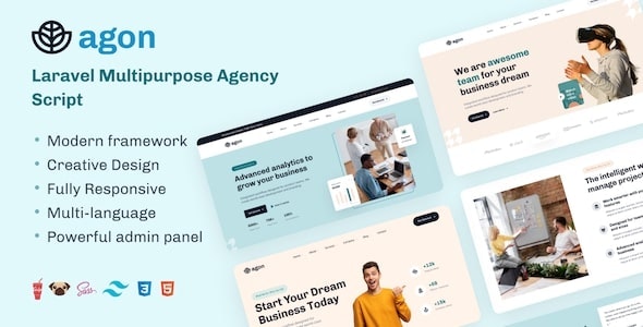 Agon – Laravel Multipurpose Agency Script 1.17.0