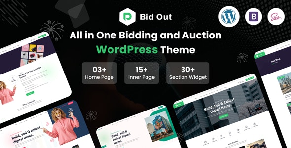 Bidout – Multivendor Bid and Auction WordPress Theme 1.2.0