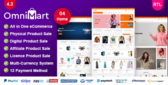OmniMart – eCommerce CMS | Laravel eCommerce script 5.0