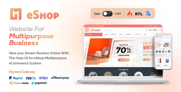 eShop Web – Multi Vendor eCommerce Marketplace / CMS 210.4