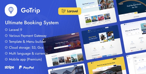 GoTrip – Laravel Booking System 1.6.1