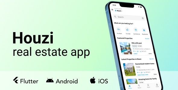Houzi real estate app | Houzez | Flutter 1.4.3.3
