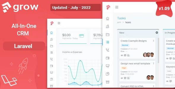 Grow CRM – Laravel Project Management 2.9