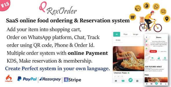 SaaS Online ordering / Restaurant management / Reservation system