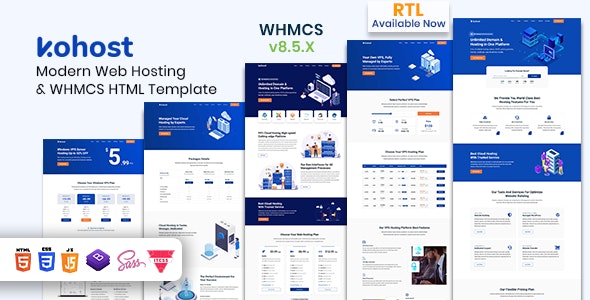 Kohost – Modern Web Hosting & WHMCS Template 10.1.0