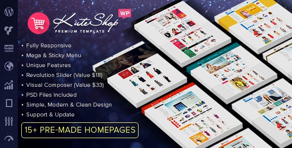 KuteShop – Fashion, Electronics & Marketplace Elementor WooCommerce Theme (RTL Supported) 4.2.6