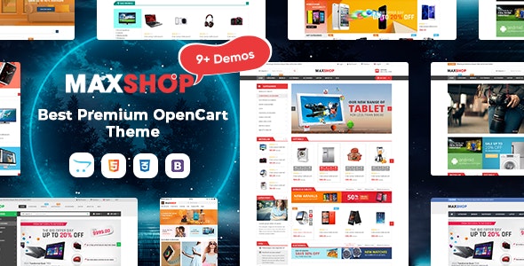 MaxShop – Fastest  Responsive Multipurpose OpenCart 3  2.3 Theme