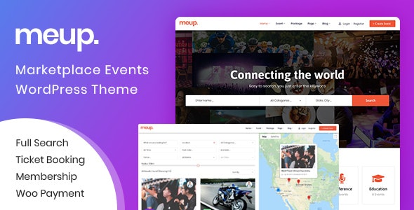 Meup – Event Marketplace WordPress Theme 1.9.5