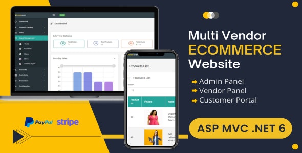 Multi Vendor eCommerce Website in ASP MVC .NET 8 – eCommerce CMS