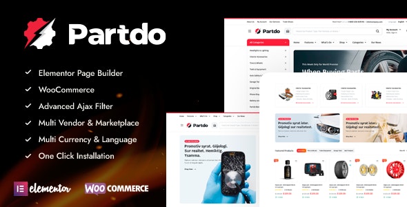 Partdo – Auto Parts and Tools Shop WooCommerce Theme 1.3.5