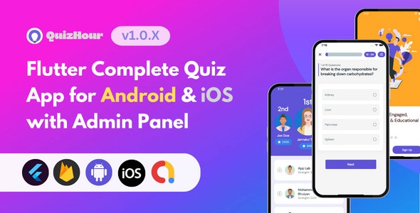 Quizhour – Flutter Quiz App for Android & iOS with Admin Panel 2.1.3