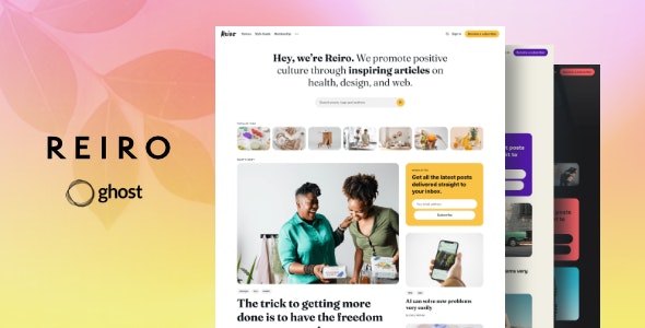 Reiro – Multipurpose Ghost Blog Theme 1.1.0