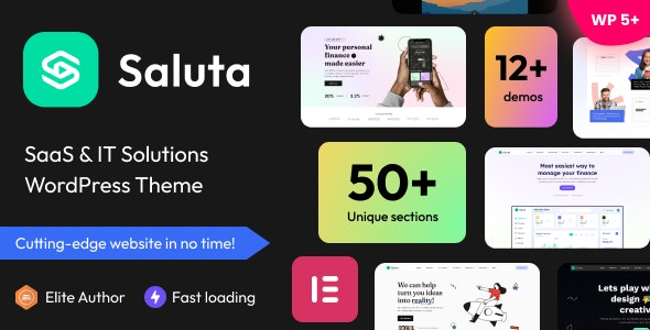 Saluta – SaaS  IT Solutions WordPress Theme