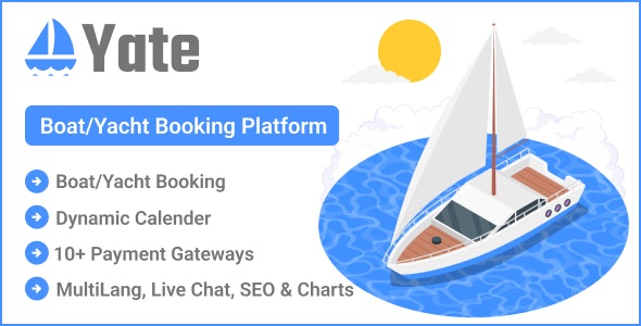 Yate – Boat/Yacht Booking Platform 2.0